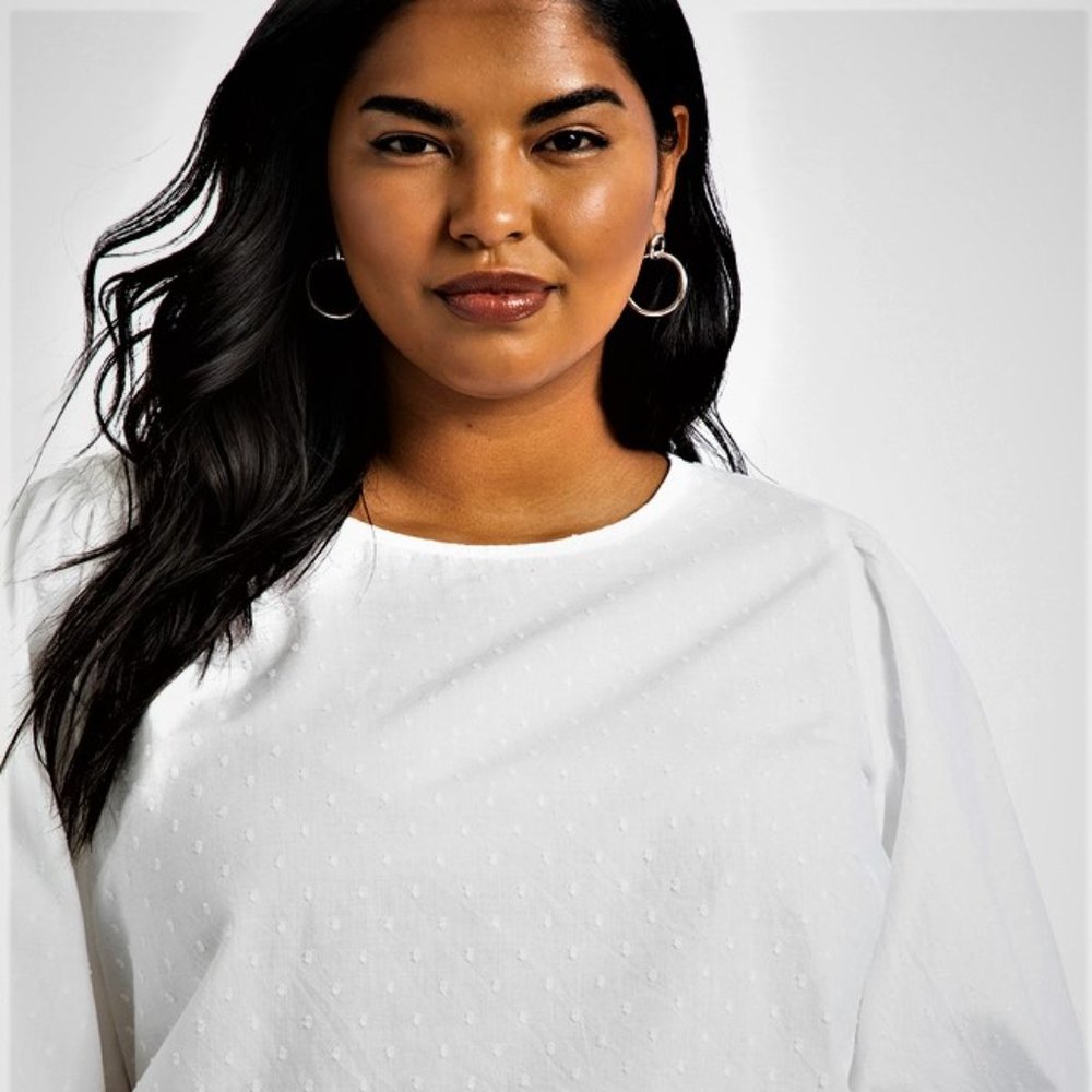 Eloquii Puff Sleeve Top Size 20